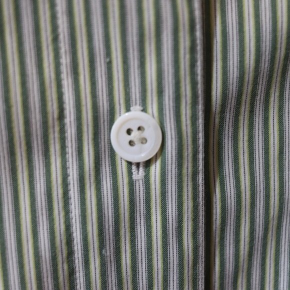 Linda Allard Ellen Tracy Vintage Stripe Button Down Shirt Women’s 12 Long Sleeve - Picture 4 of 11